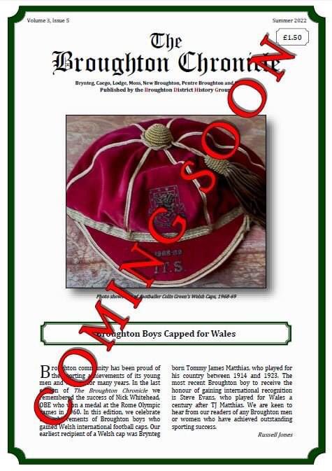 BDHGHistory's tweet photo. COMING SOON! The summer 2022 edition of The Broughton Chronicle is at the printers! Watch this space for news and information about where to get your copy! https://t.co/ZHGLRiKNZy