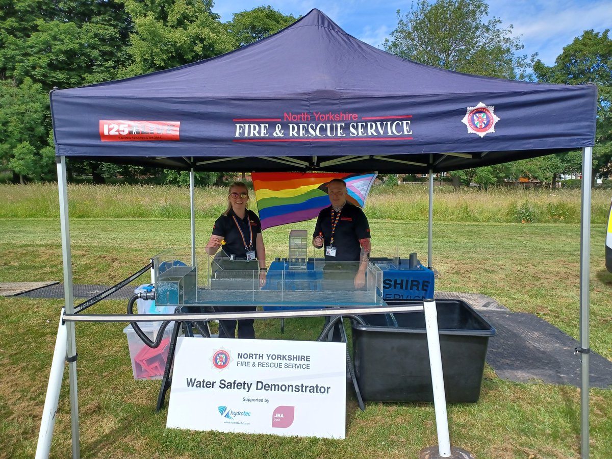 CSO Craven (@nyfrs_cra) on Twitter photo NYFRS Prevention team are getting set up at York Pride Festival with our new water flume. You can find us between the stage and the bar promoting home fire safety, water safety and support for mental health. Have a great day out, everyone!
<a href="/NorthYorksFire/">North Yorkshire Fire & Rescue Service</a> <a href="/YorkPride/">York Pride π³οΈβπ</a> <a href="/NYFRS_LGBT/">NYFRS_LGBT</a> NYFRS Prevention team are getting set up at York Pride Festival with our new water flume. You can find us between the stage and the bar promoting home fire safety, water safety and support for mental health. Have a great day out, everyone!
<a href="/NorthYorksFire/">North Yorkshire Fire & Rescue Service</a> <a href="/YorkPride/">York Pride π³οΈβπ</a> <a href="/NYFRS_LGBT/">NYFRS_LGBT</a>