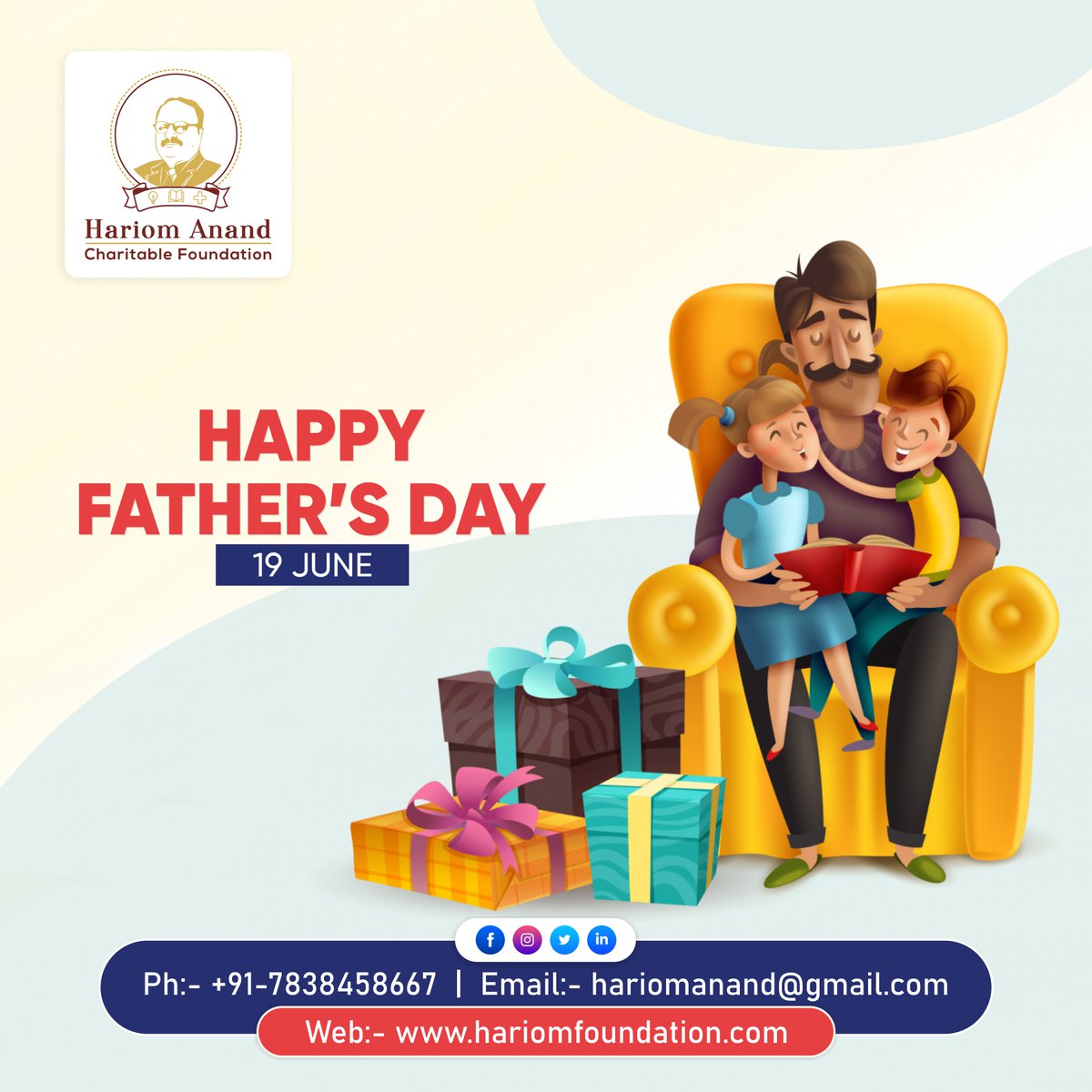 hacfmeerut's tweet photo. The greatest gift God gave children is their father.
@hacfmeerut wishes a very happy father's day to all the Fathers.
.
.
.
#HACF #hacfmeerut #hospital #meerut #happyfathersday #fatherday #love #dad #father #familyhero #daddy #daddyji #celebrataion #lovefather #happiness #care https://t.co/Lfgw3ST2tE