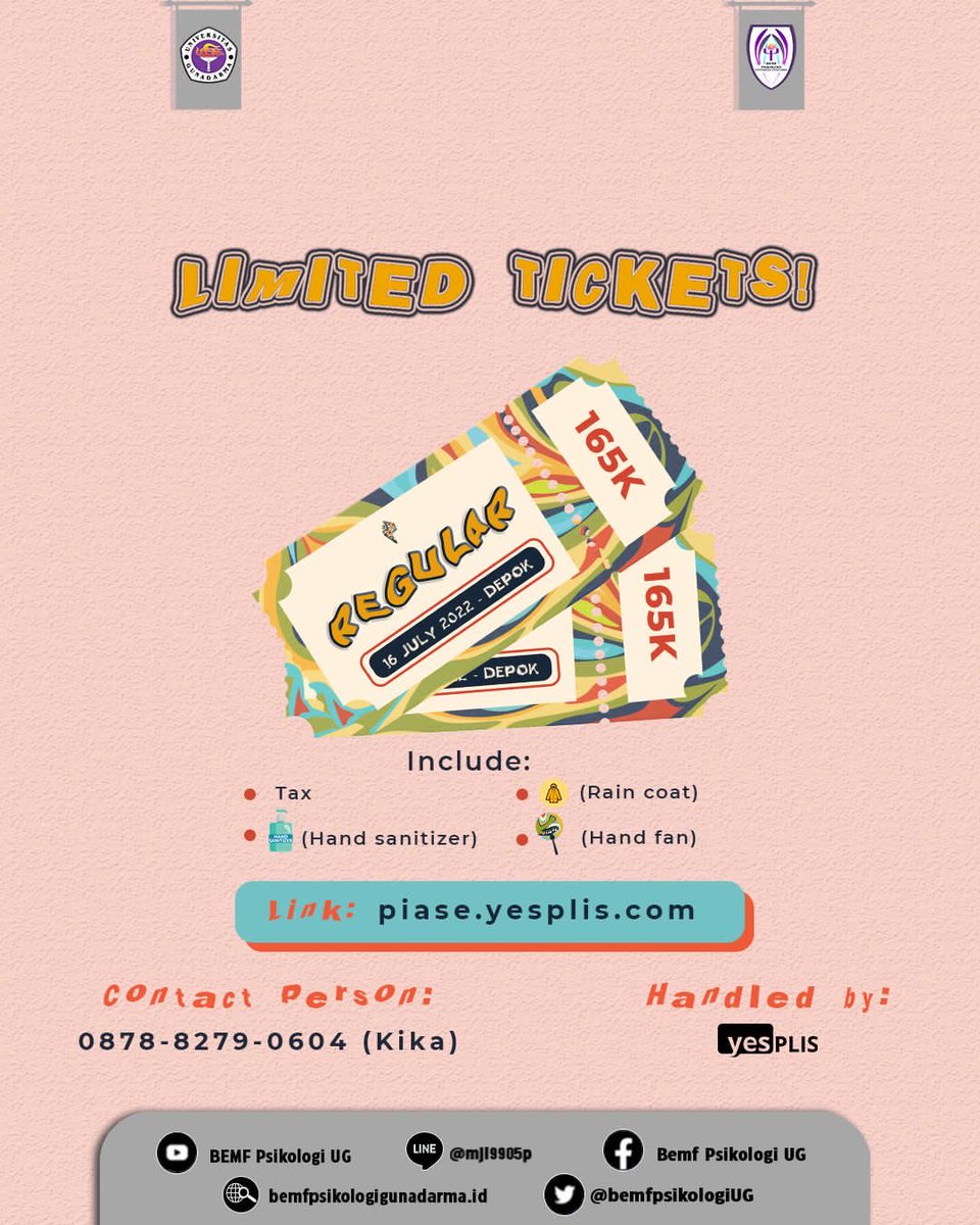 bemfpsikologiUG's tweet photo. REGULAR TICKETS ARE READY NOW!
We proudly announce our line up here.
Now we have @sayhivi, @thechangcuters, @theupstairs, @catpolice, @happiestlokal, @aku.enau, @rubofrub @sovndself and they will be joining us at #PIASE 2022 https://t.co/4sx7i1mgm1