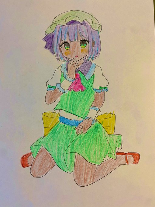 小学生と幼稚園生に色塗りしてもらった妖夢
可愛いね! 