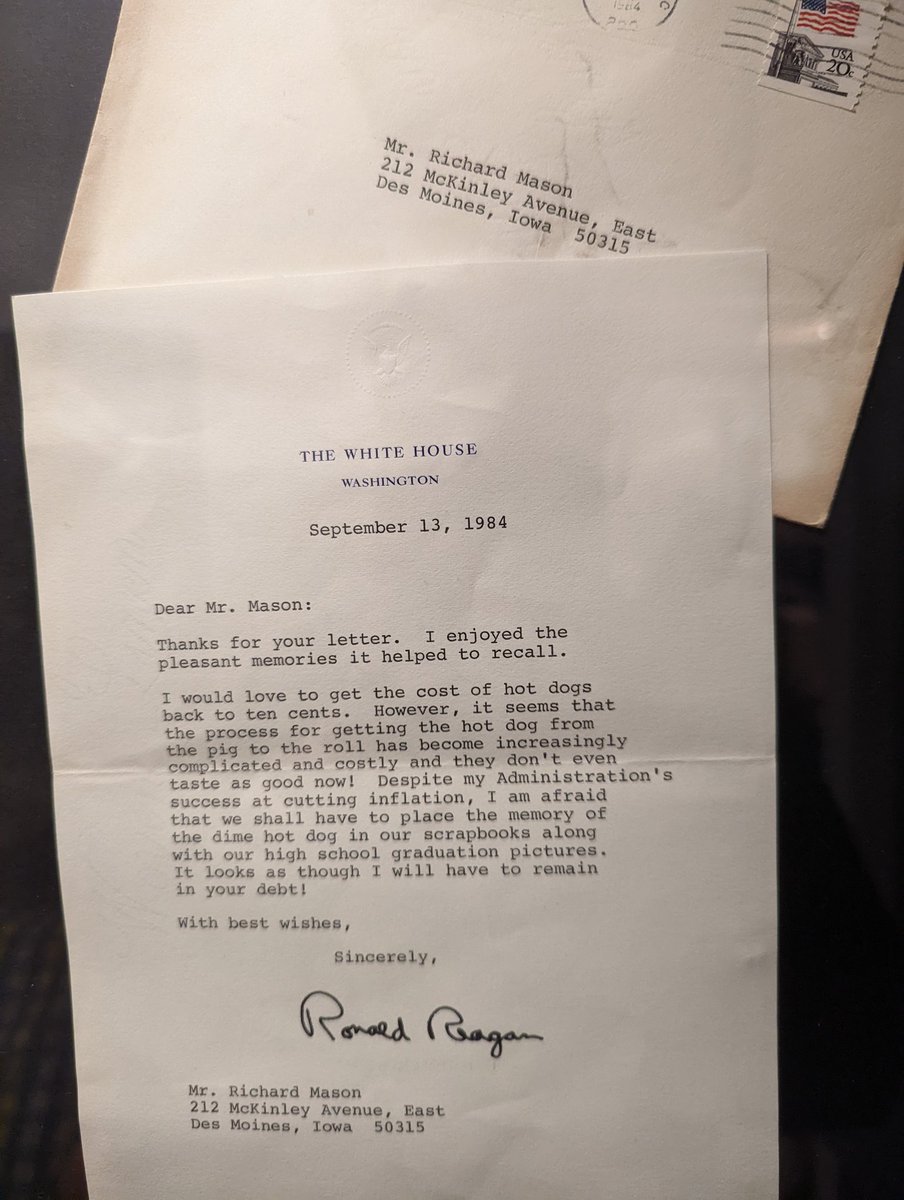 rockies87's tweet photo. Ronald Reagan personal letter to my grandpa. https://t.co/i9YIWv1W30