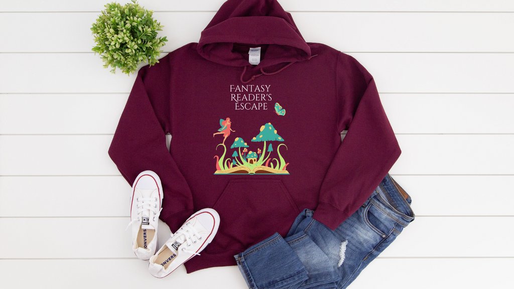 Who knew that the softest hoodie u'll ever own comes with such a bookish design. This classic streetwear hoodie comes w a convenient pouch pocket &amp; warm hood for chilly evenings as read an epic fantasy.

#bookmerch #booknerdmerch #Ofelvesandaliens #hoodies #fairytales #tshirts