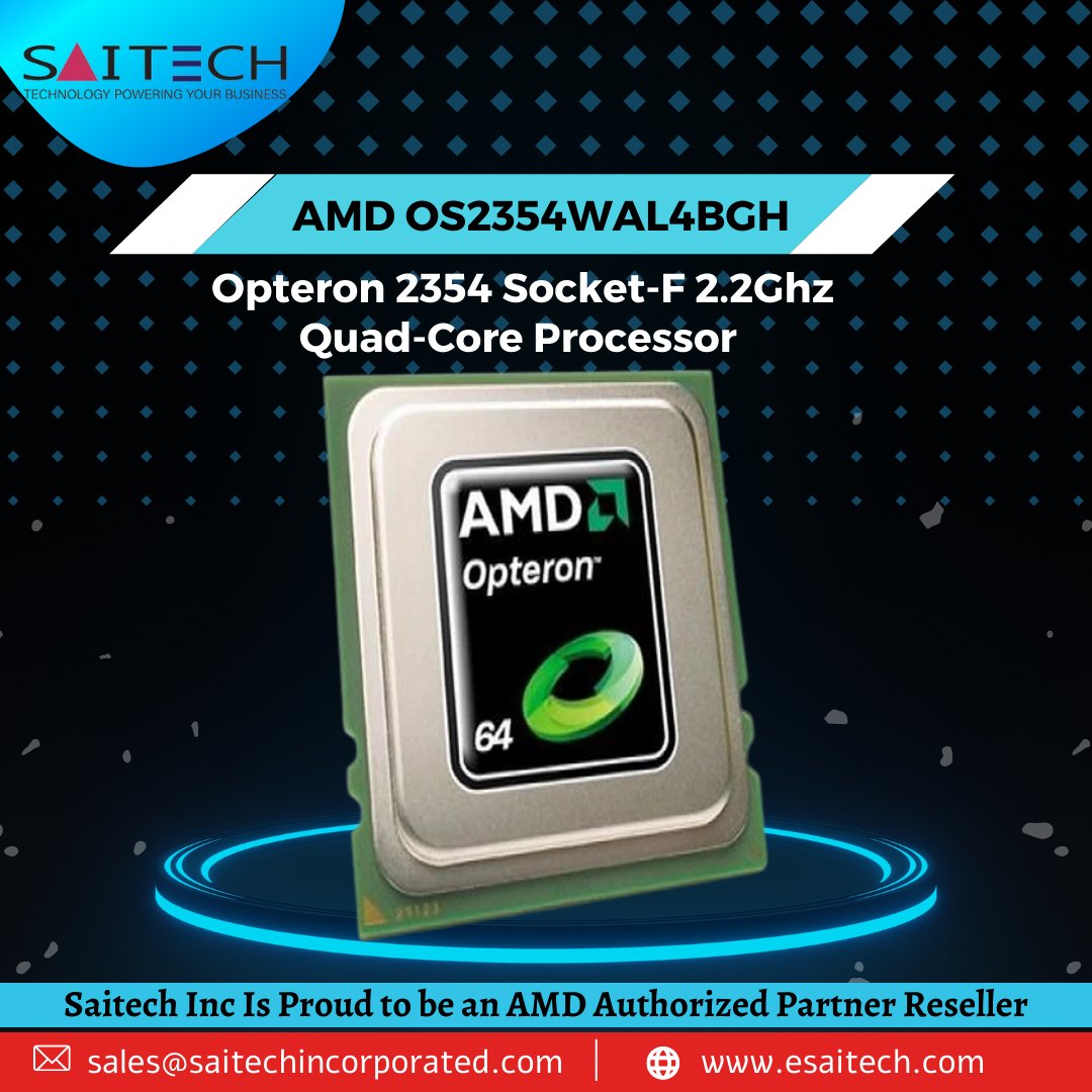 SaitechInc's tweet image. Just think of what you can do with a 2.2Ghz #QuadCoreProcessor; your operations will be as smooth as you have ever imagined.😀
#SaitechInc Is Proud to be an #AMD Authorized Partner Reseller.
👉👉bit.ly/3aYOjI0
 #Esaitech #AMD_Opteron #CoreProcessor