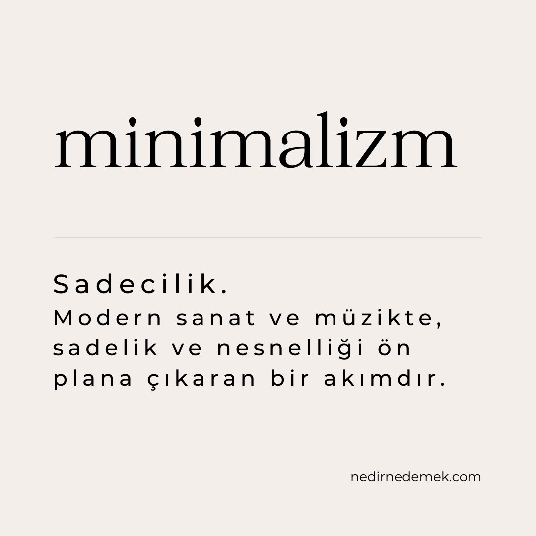 Nedirnedemekcom's tweet photo. Minimalizm nedir?

https://t.co/VCqxkAKivU https://t.co/g5SySXIlsY