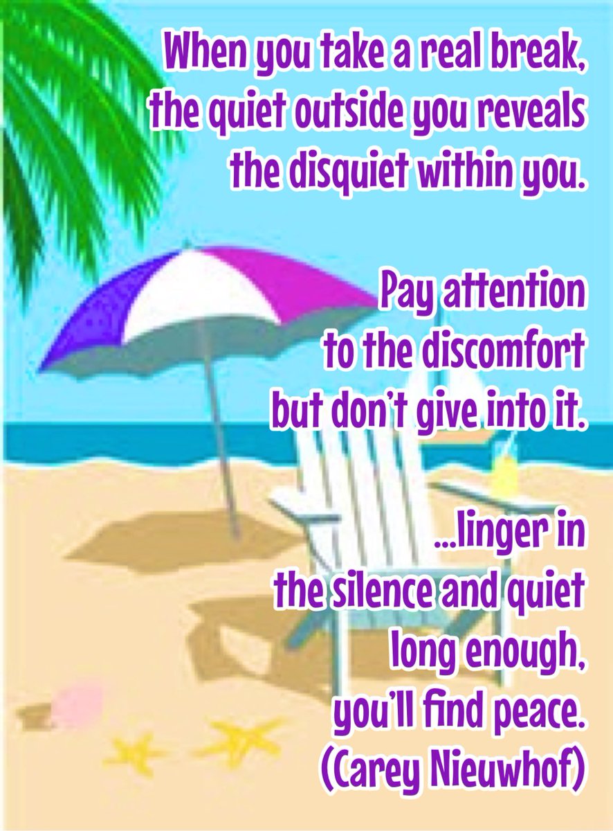 suffolkvicar's tweet image. #ToPray 
When you take a real break, 
the quiet outside you reveals 
the disquiet within you.

Pay attention to the discomfort 
but don’t give into it.

…linger in the silence and quiet 
long enough, you’ll find peace.
(@cnieuwhof)