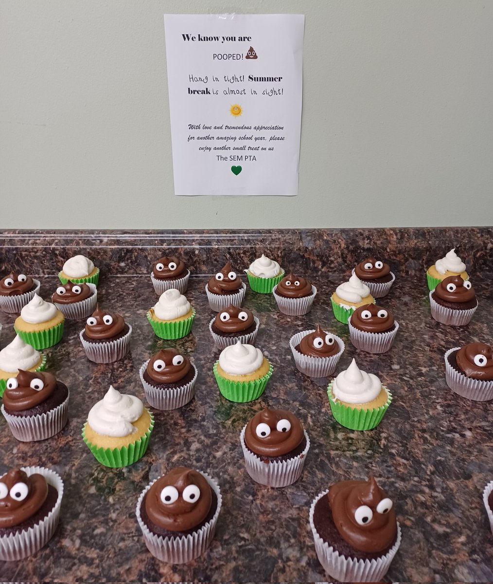 SEM_Dalers's tweet photo. Thanks @SEM_PTA for the adorable end of year treat! It was much appreciated. We 💚 your creativity! https://t.co/5Y6UEq7w3f