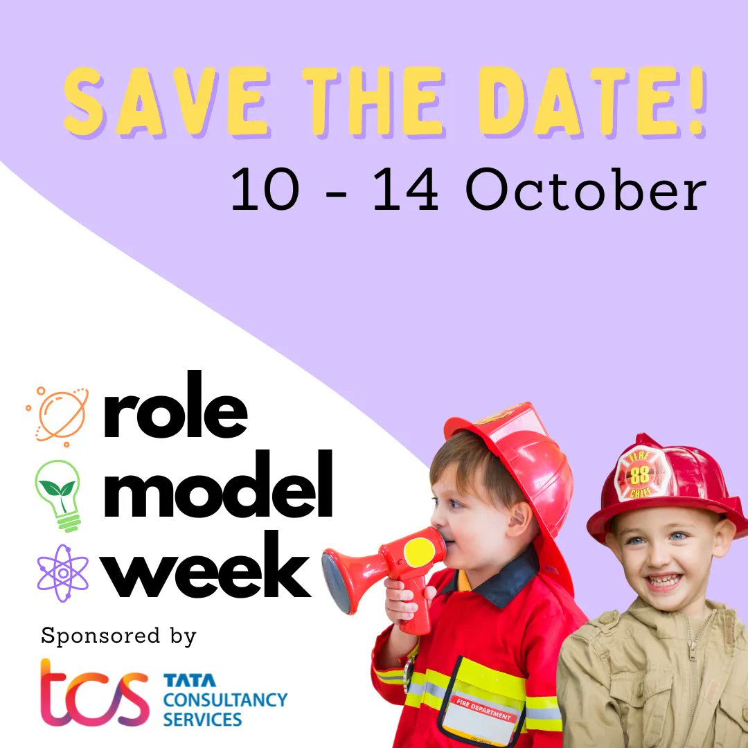 Founders4School's tweet photo. โญ๏ธ Role Model Week, 10th - 14th October โญ๏ธ
#RoleModelWeek is a great opportunity for schools & businesses to recognise the importance they play in building careers & aspirations, and celebrate the impact they have on young people.
Get involved ๐ https://t.co/4mE1XOoH1f https://t.co/tqMAtU8NCc