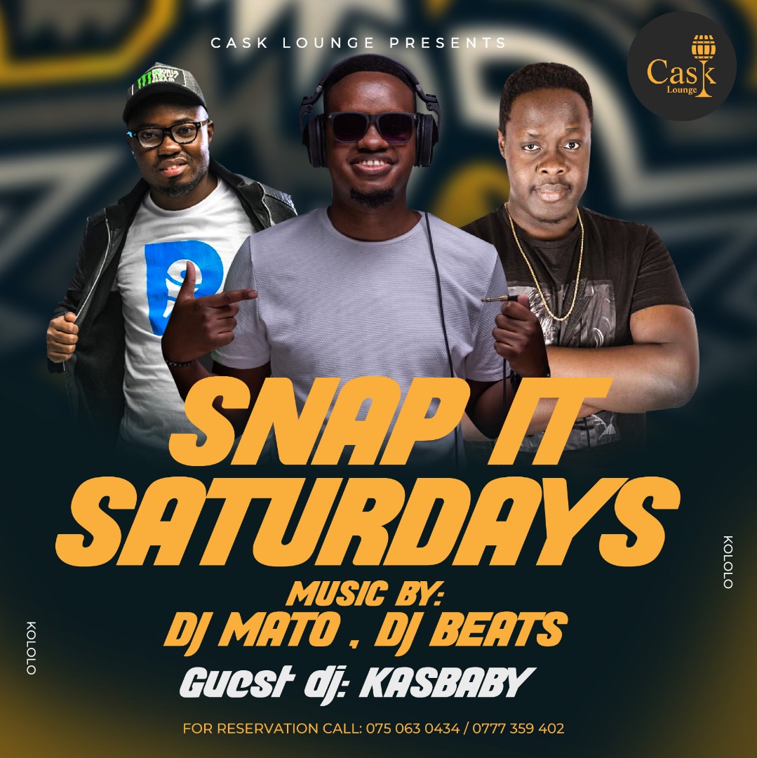 djKasBaby's tweet photo. And the weekend continues, #SnapItSaturdays at @CaskLoungeKla with @mato_djy, @Djbeats_UG and myself. See you there. https://t.co/WREWKoaiJ3