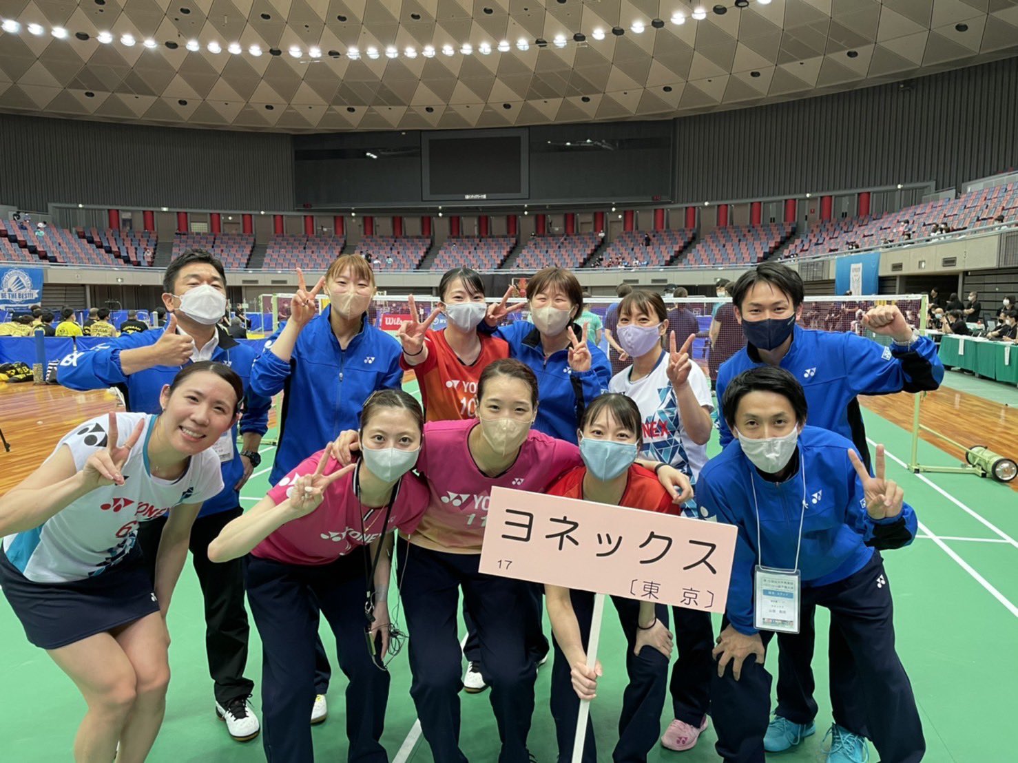 YONEX選手支給 デンマークバドミントン代表 チームウェア