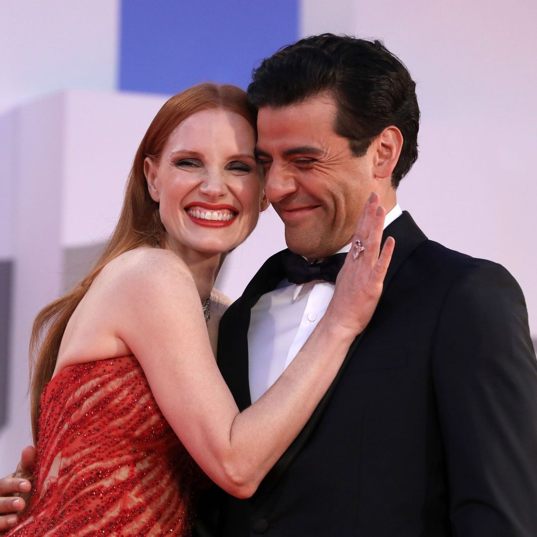 #JessicaChastain and #OscarIsaac “synchronized in a very intense way” in HBO's #ScenesFromaMarriage, using their 20-year friendship to their advantage while filming the intimate and raw series.