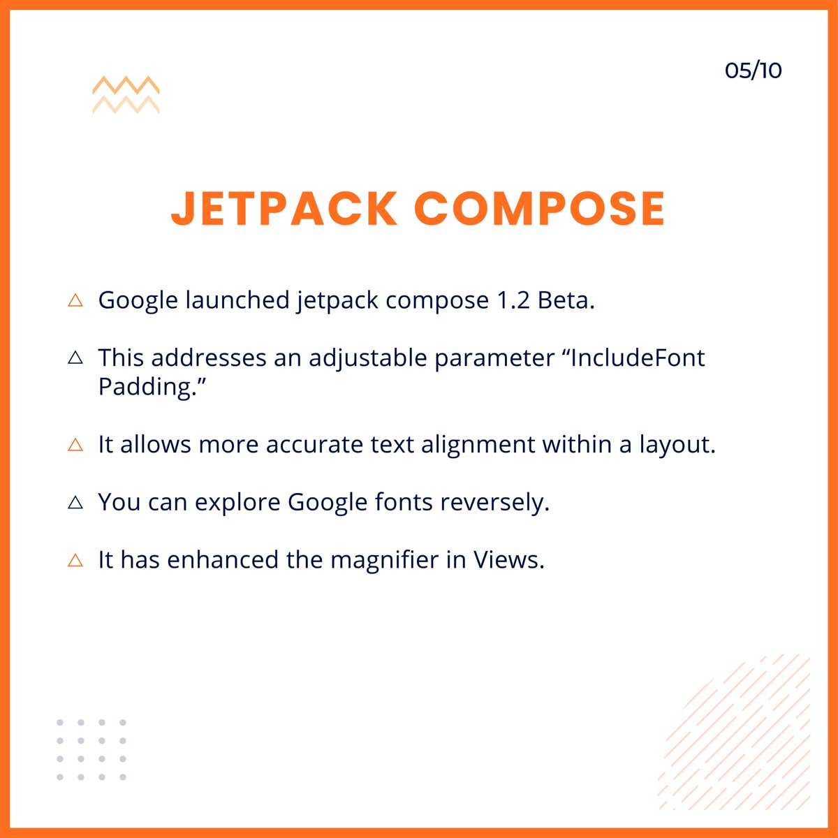 sparkouttech's tweet photo. This year, Google makes changes and updates in 12 sections and these will help all developers who are seeking a change. Swipe left to know more.
#googleupdate #softwarecompany #software #appdevelopment #softwaredevelopemt #sparkouttechsolutions #techindustry https://t.co/8rqxkWT9yJ