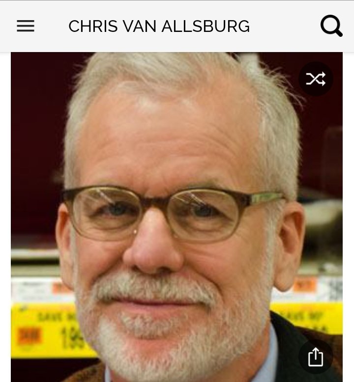 Happy birthday to another children\s author.  Happy birthday to Chris Van Allsburg 