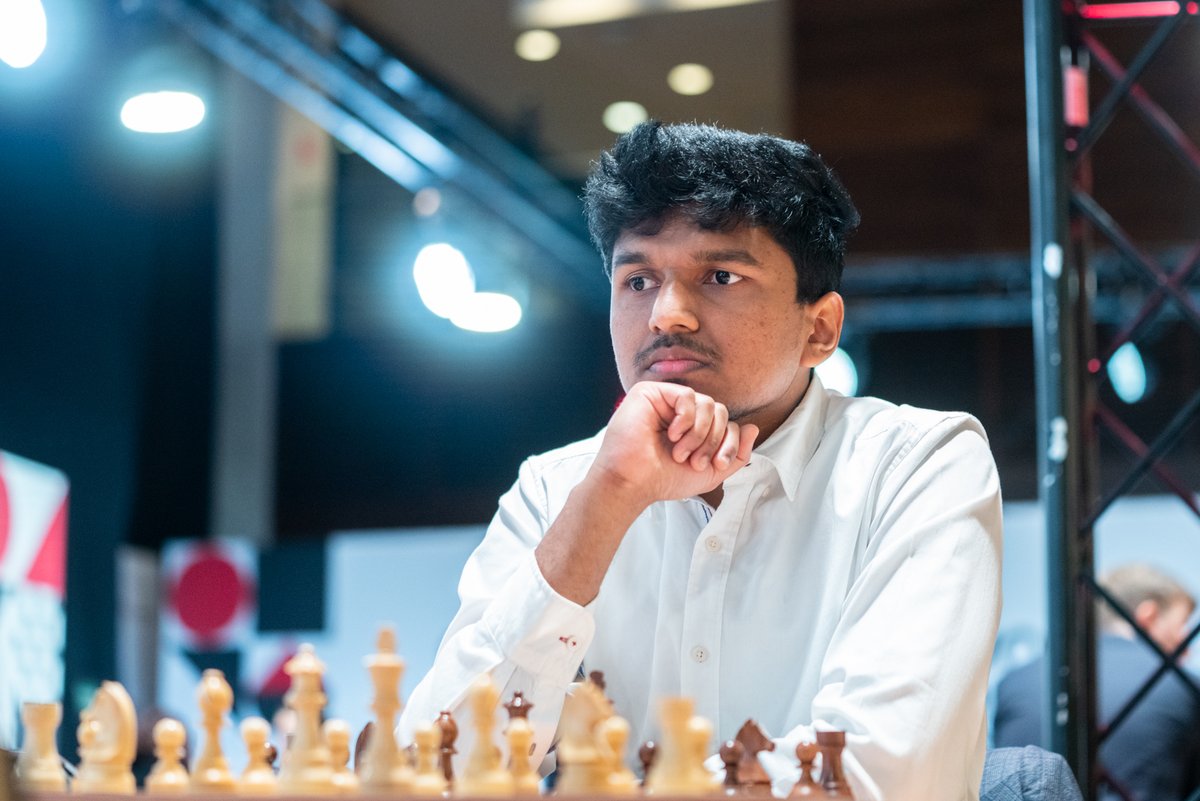 chesscom_in's tweet photo. GM @Harsha_Chess, IM @Nitin_chess and GM @MitrabhaGuha tied for the second place with 7.5/10!

They finished fourth, fifth and sixth respectively due to the tiebreaks. 

Congratulations 👏

Standings: https://t.co/VyQaCgRKfj

Games: https://t.co/uwnmF4BdNf https://t.co/zDDLcSj1V1