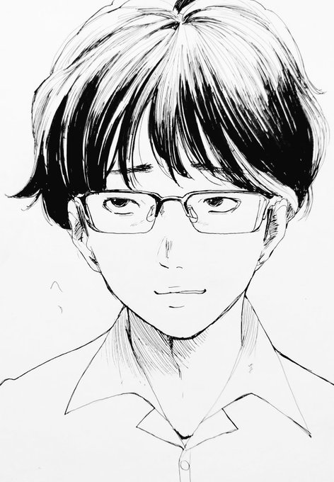 #非垢抜偏屈眼鏡男性 