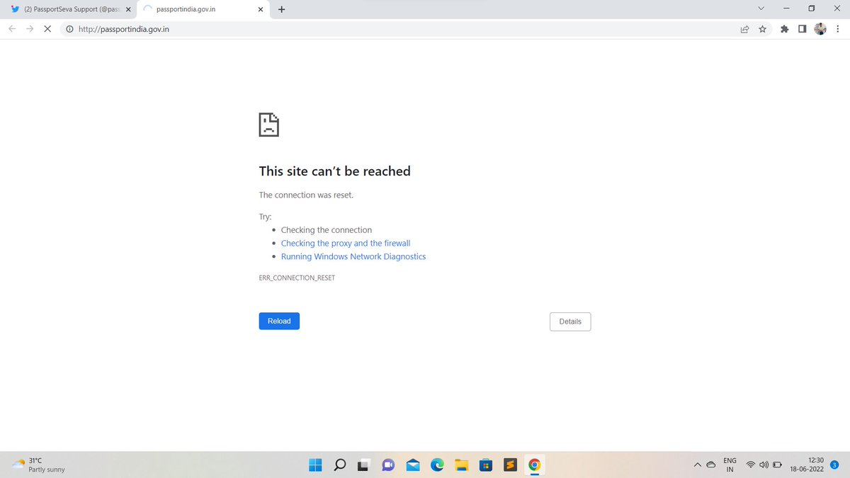 Johnrobin07's tweet photo. @passportsevamea @DrSJaishankar @PMOIndia 
For the last five days, I've been trying to open the site. It is not opening Kindly check the problem and resolve it asap.
I need to book a slot. https://t.co/G5ubrFZ3ZN