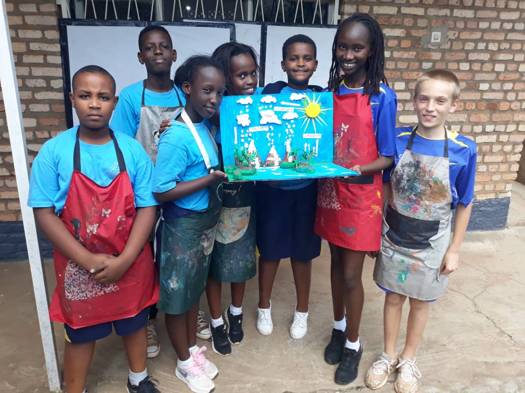 CornerstoneInt9's tweet photo. C.I.S Grade 5 Science project was about water cycle.
It is a model done to demonstrate how water leaves the earth and comeback later in a different form (precipitation)
We used cardboards and different paints. @A_sebutege @Rwanda_Edu @NESA_Rwanda @KOICA_Rwanda @RwandaICT https://t.co/WLRse3yDxc