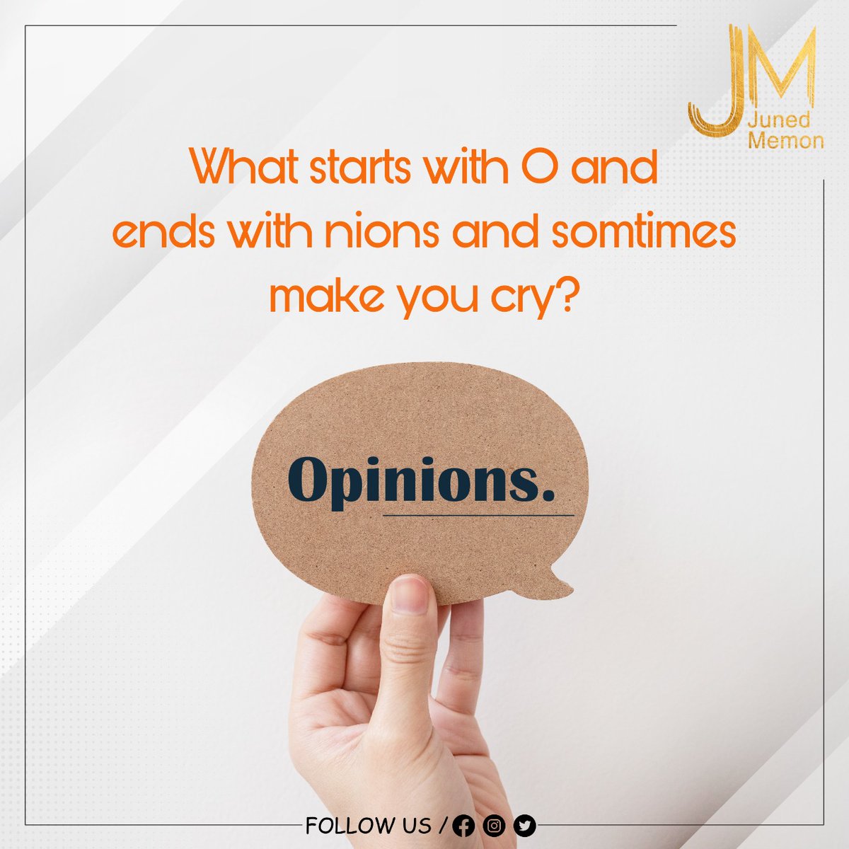 junedbilal's tweet photo. Well, Opinions Don't matter! Be Happy Be Strong!
#smile #staypositive #love #junedmemon #sportsenthusiast #investor https://t.co/9J4g02NTAM