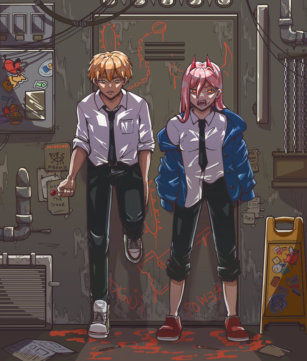 vanillacaramal's tweet photo. Old #chainsawman art of mine that I started a year ago and have only come back to over the past few days ✨ #csm #fanart #denji #power #digitalart #illustration https://t.co/99hoYqKDEN