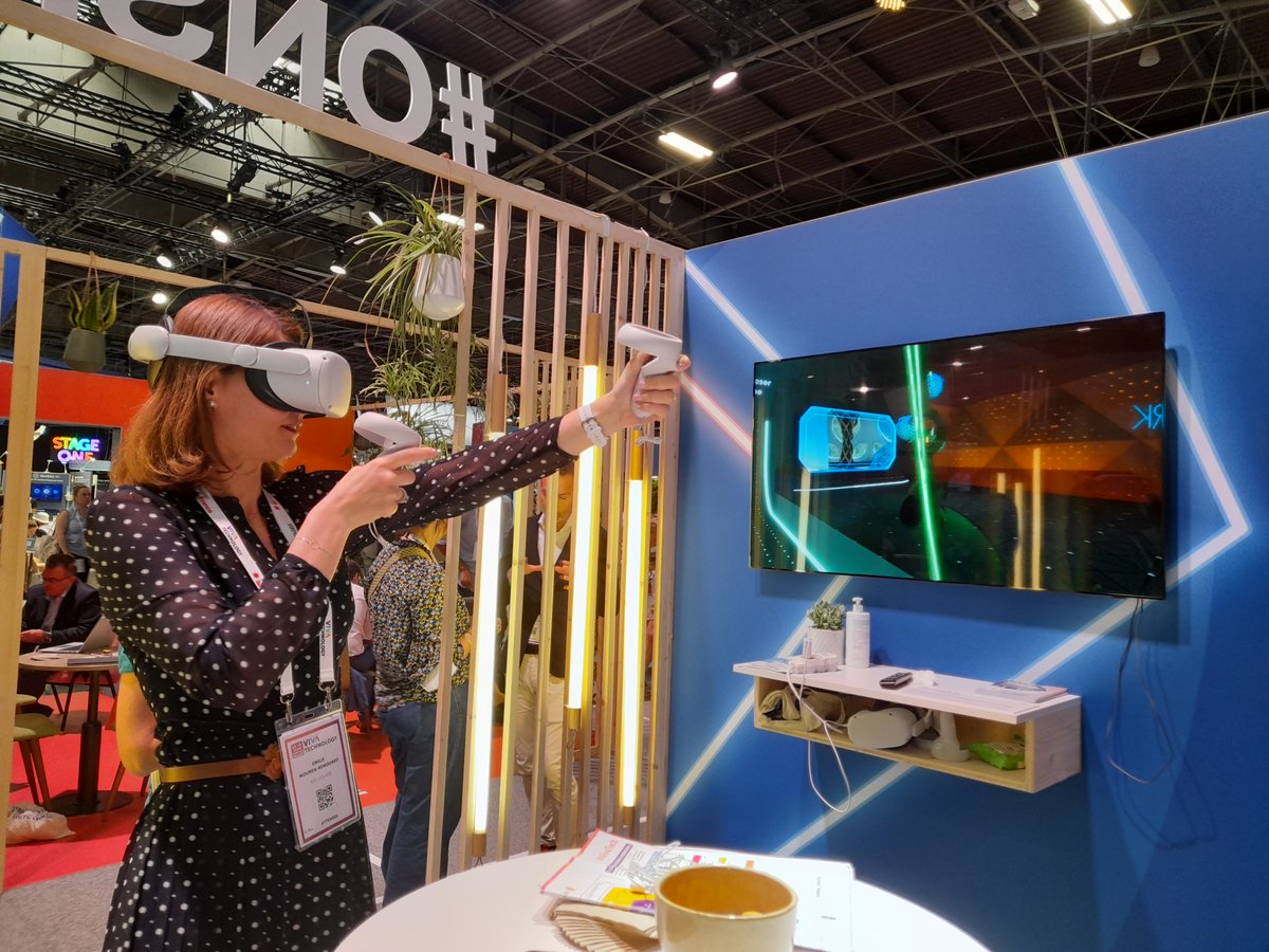 emiliemouren's tweet photo. Amazed by what I saw during these last days at #Vivatech, with my first dive into the #Metaverse and the discovery of the next electric air taxi!
A great opportunity to meet peers, promising startups and get inspired. See you again today! #WoGiTech https://t.co/JCZeZqDzPm