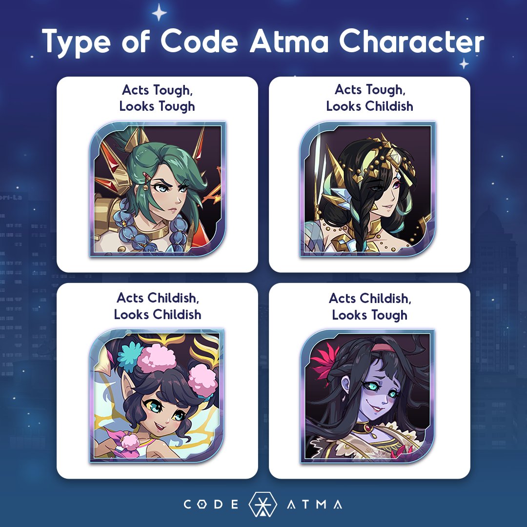 AgateGames's tweet photo. In the mystical world of @CodeAtma, which of these Atma ๐ฅ matches your type of persona to be your top-ranked Atma companion? ๐ค
#agate #agategames #codeatma #atma #mabar #gamingbuddy #gamedev #mythicalcreature #fantasy #rpg #idle #interactivepost https://t.co/AmXQ8kARRF