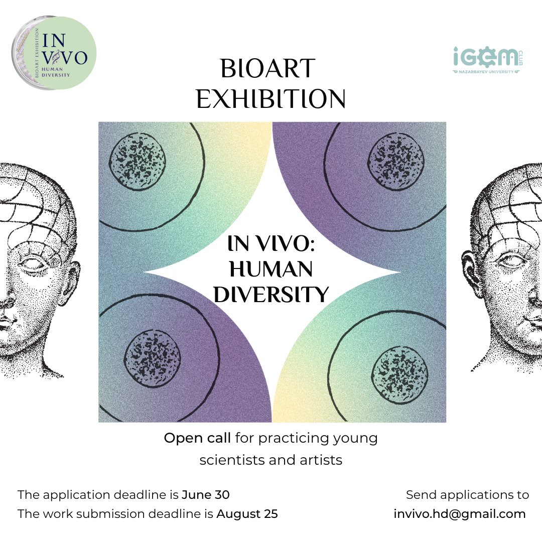 We present the new BioArt exhibition “In Vivo: Human Diversity”. We invite you to a dialogue between young scientists and artists about who is a modern man and what is the diversity of human nature in the context of modern biology and ecocentrism. Details: instagram.com/p/Ce3Ys9aqprK/…