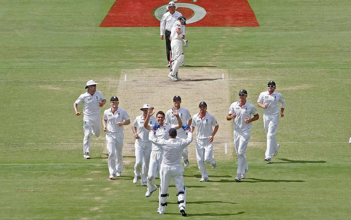 Scott Barbour's picture of England celebrating the dismissal of Brad Haddin at Adelaide in 2010 was the winner of the Wisden Cricket Photograph of the Year in 2010