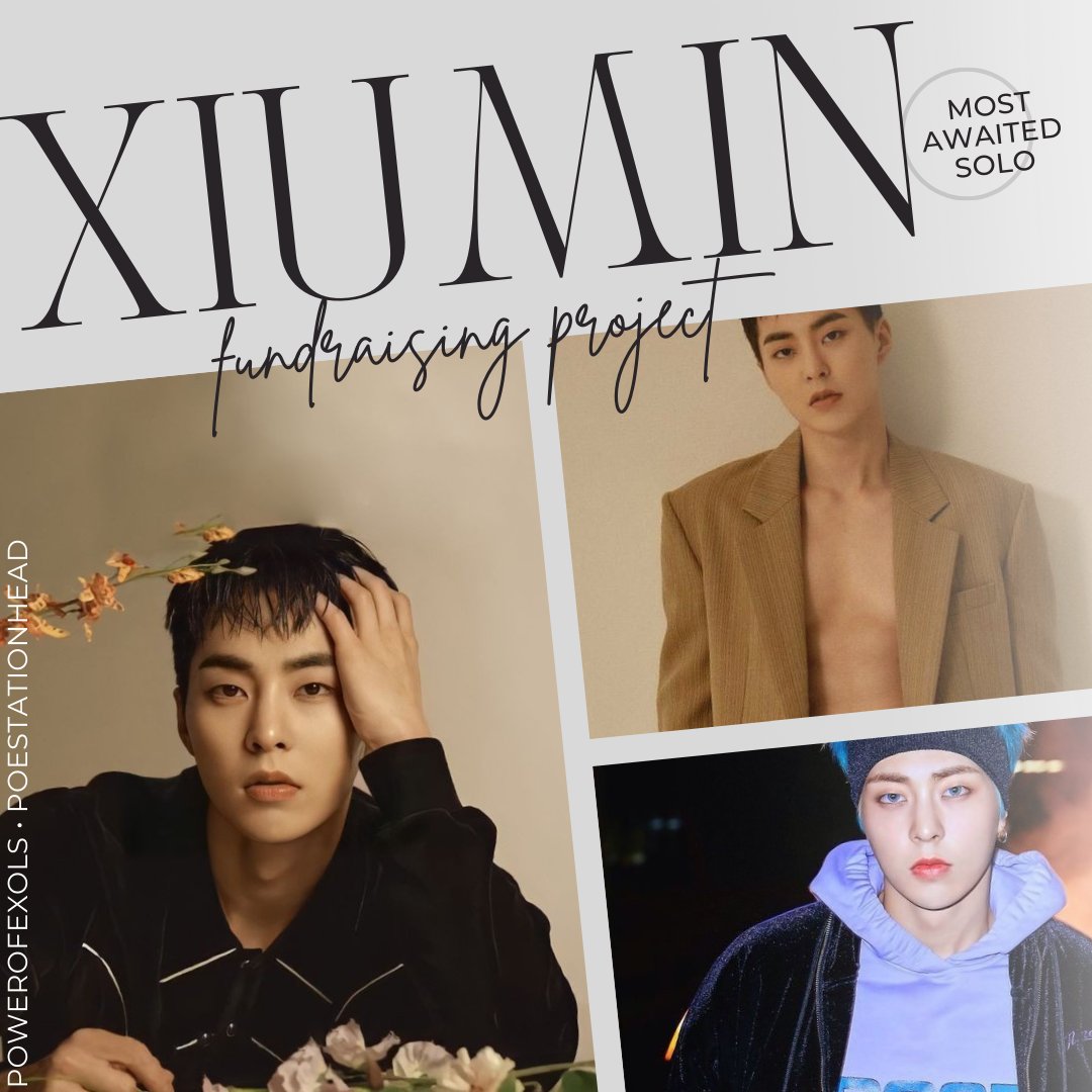 XIUOLO is fast approaching😻
We are preparing for his first solo 

We are currently asking for donations
Funds will be used for US BILLBOARD CHARTING,Prem accts,Nonshipped albums,iTunes GC etc

Donate here
PayPal : parkkimrich@gmail.com
GCASH /MAYA dm us 

#XIUMIN #시우민 #EXO