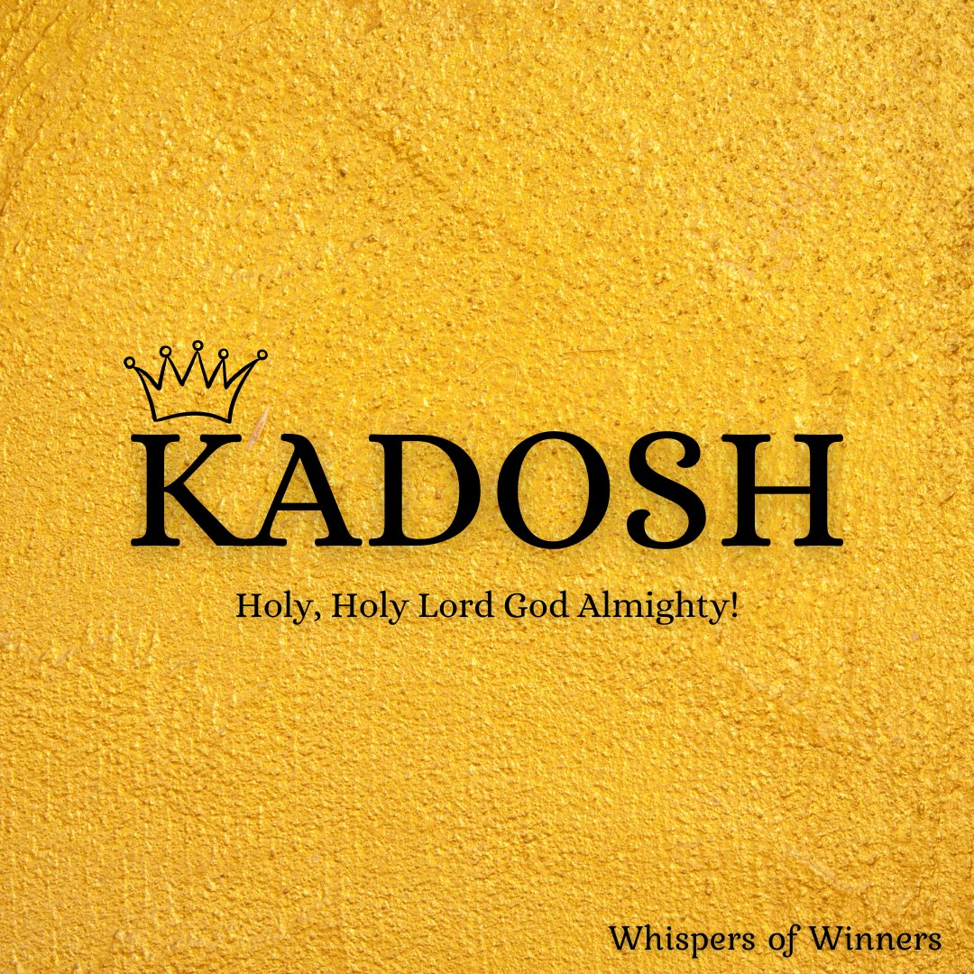 WinnersWhispers's tweet photo. Which name of God do you connect with on a deeper level this season? How is God revealing Himself to you this season? Kadosh ✔ https://t.co/uYv9vOQzzf
