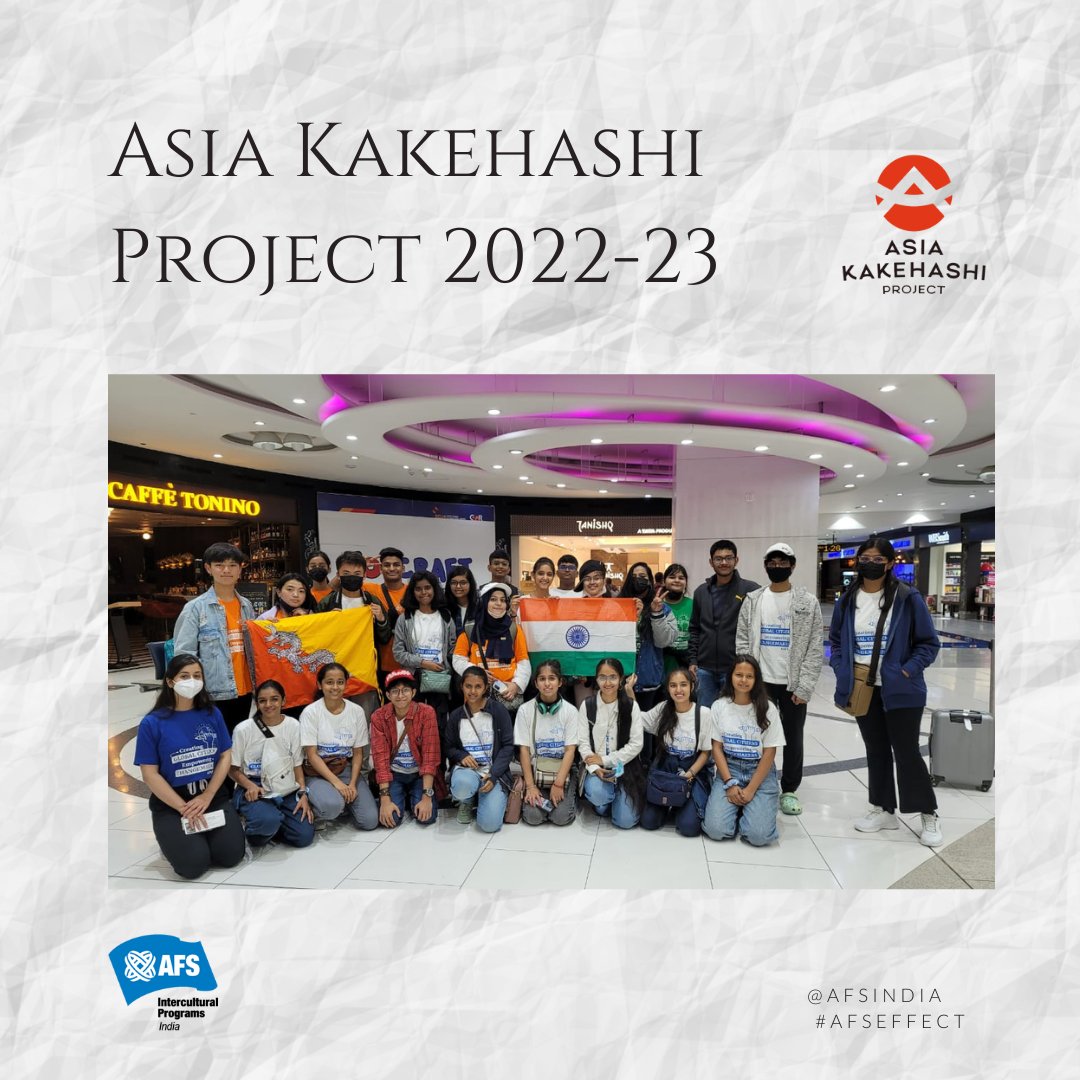 IndiaAFS's tweet image. AFS India conducted Pre-Departure Orientation of the 5th batch of Asia Kakehashi Project with students from India and Bhutan. They had the opportunity of meeting and interacting with the representative from the Embassy of Japan in India.
@asia_kakehashi @JapaninIndia @AFSJAPAN