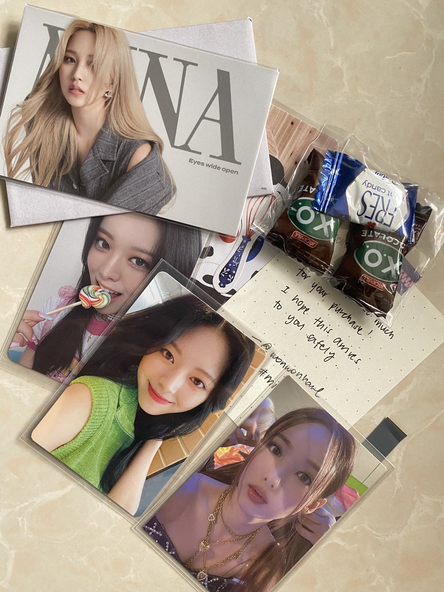 satangcarts's tweet photo. [ #mikproofs ] 
hi @wonwonhaul ! nayeon denim set came home safe! Thank you for packing it well &amp; sa freebies na Mina! till our next 🥹🫶🏻 https://t.co/vdjueMlUhY