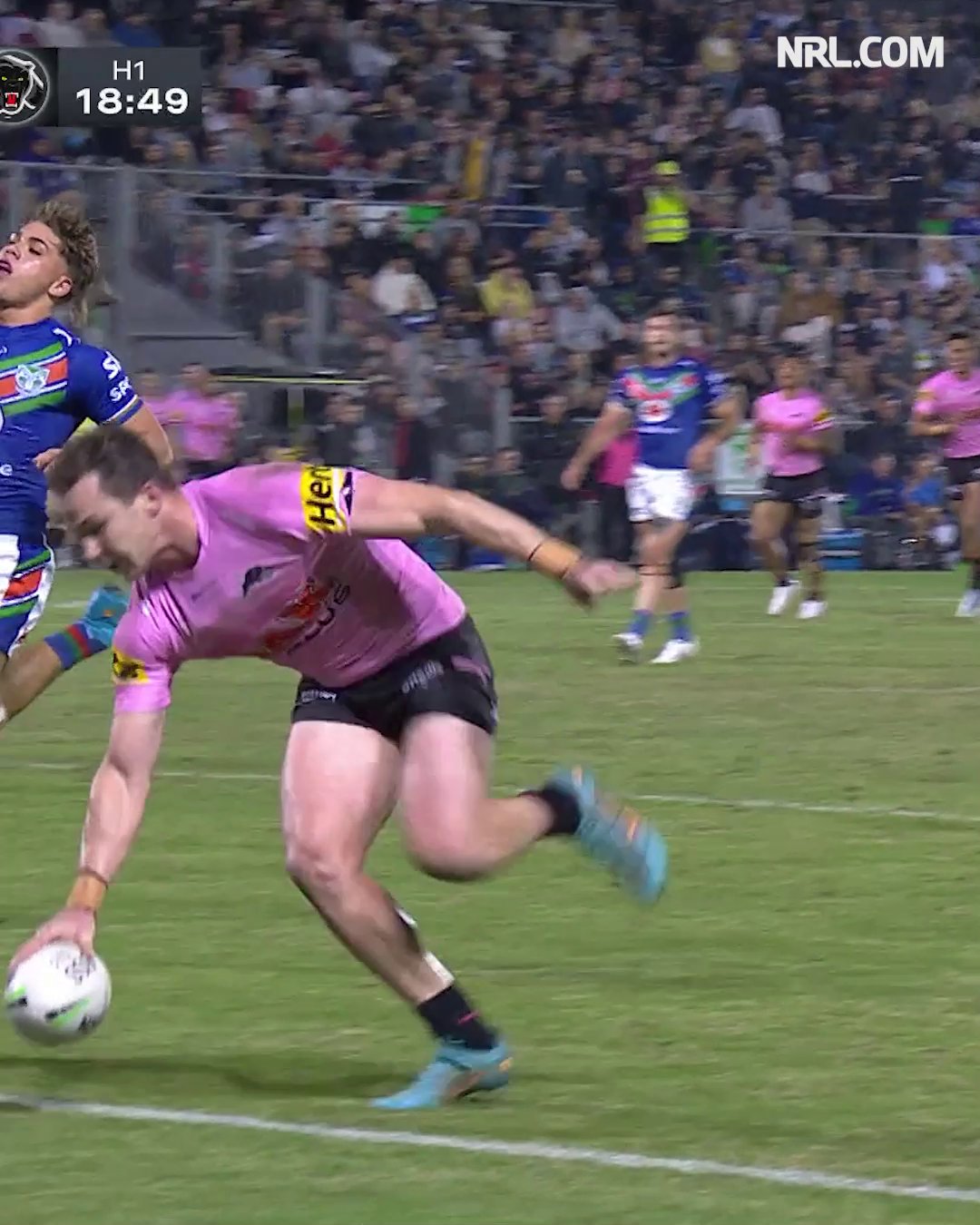 Nrl Edwards With Speed To Burnnn Nrlwarriorspanthers T Co N9rcwtphjo Twitter