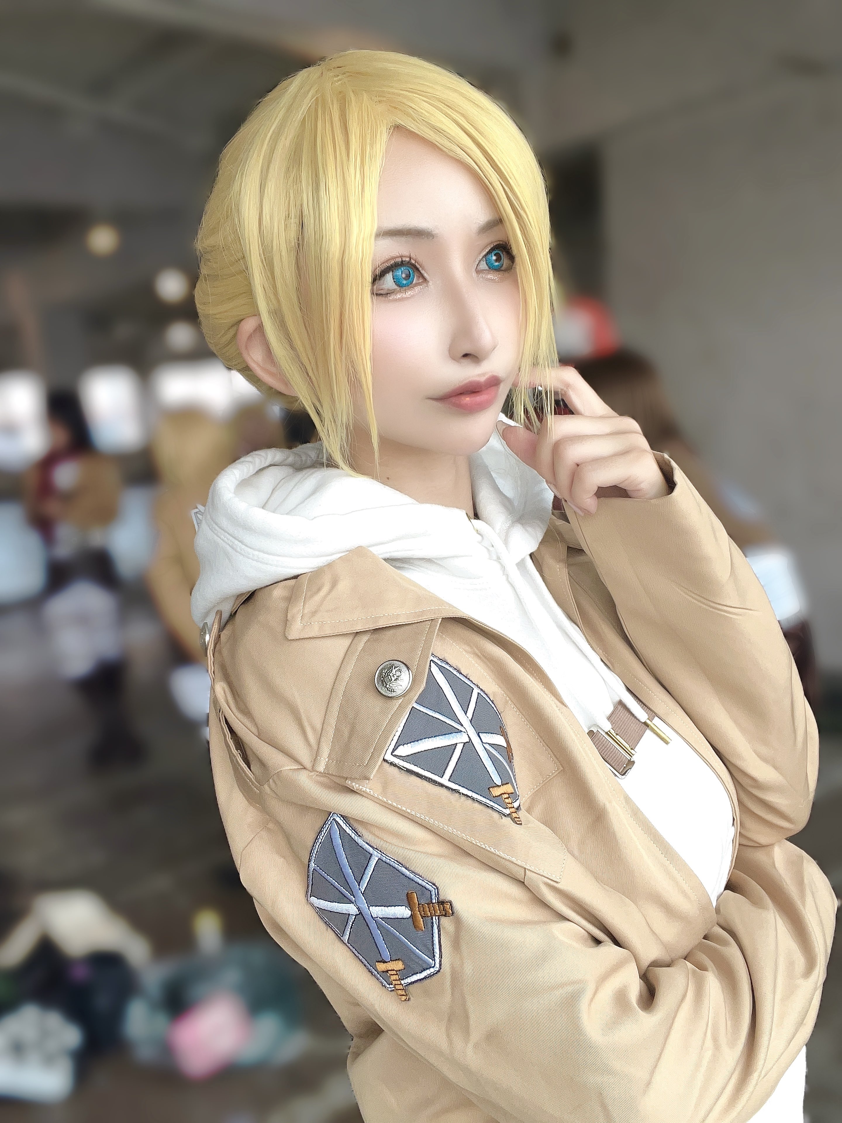GURPLQES] 進撃の巨人 cosplay 白っぽく 女型の巨人 アニ・レオン 