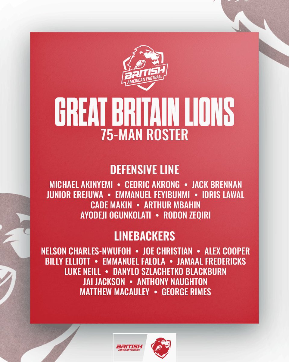BAFAOfficial's tweet photo. The GB Men's Staff are proud to announce the 75 man squad that will be taking on the best in Europe later this year.

The coaching staff took into account players
attitude, ability &amp; commitment to the team, as well as their ability to be a great leader &amp; selfless teammate.
(1/2) https://t.co/8Bn3GtSLnl