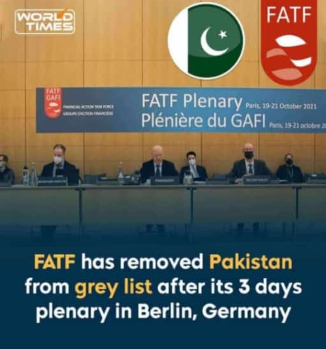 #شکریہ عمران خان آپ کی محنت رنگ لے آئی۔
 (ایف اے ٹی ایف) کے( گرے لسٹ ) سے پاکستان 
باہر نکل گیا۔
#Pakzindabad.🇵🇰