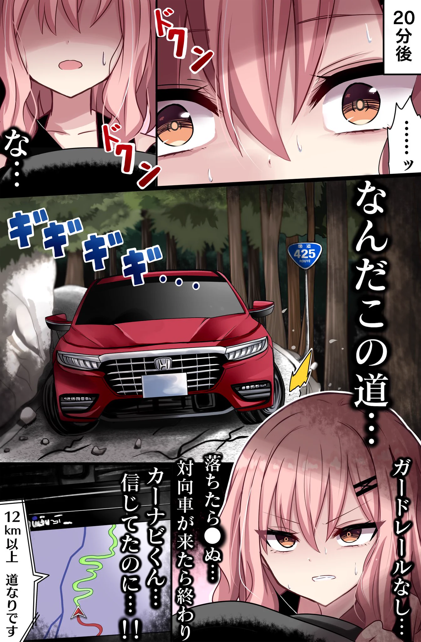 カーナビの案内に従って走っていたら･･･！楽しいドライブのはずが緊張感MAXのドライブに！