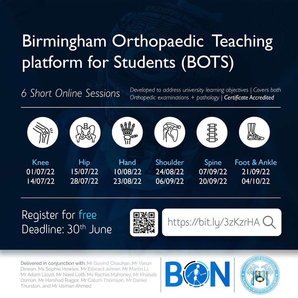 University of Birmingham T&O Society tweet media