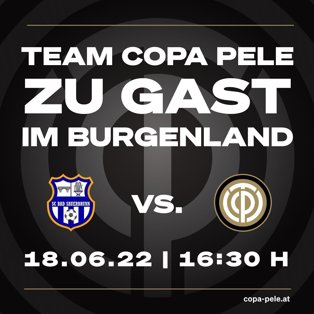 TeamCopaPele's tweet photo. 🔥 MATCHDAY 🔥

Die Burgenland-Festspiele gehen weiter. Heute sind unsere Legenden mit folgendem Kader zu Gast in Bad Sauerbrunn.

Ankick ist um 16:30 Uhr im Wetterkreuzstadion 📍 https://t.co/xkRRfOrJxO