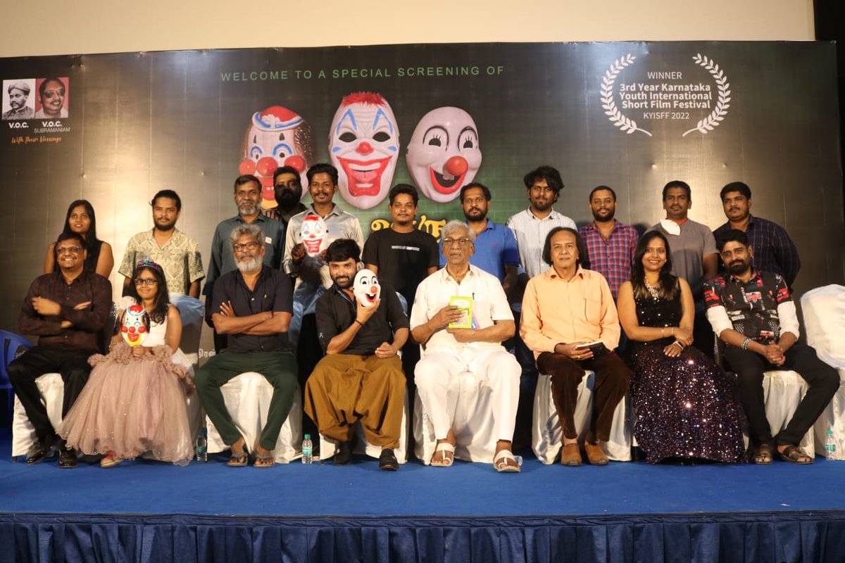 vajvinoth's tweet photo. Award-winning short film "Namma Ooru Joker" directed by @VOCS_Bala (Great grandson of Kappalotiya Thamizhan VOC) .The team also made a humble contribution to support the educational needs of a girl child!

@rajkumar_pro https://t.co/BeDJBJkP6p