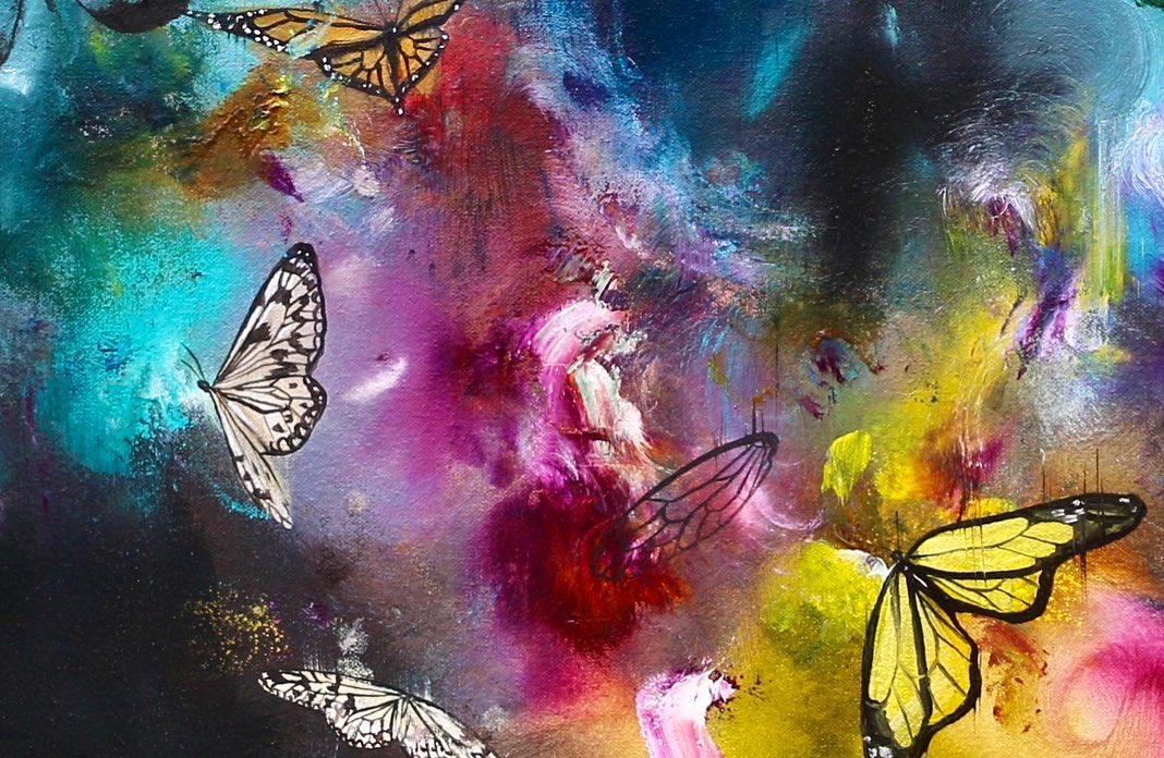 Some cheeky new artwork on my website!! 🦋 #oilpaintersoftwitter #artistsontwitter