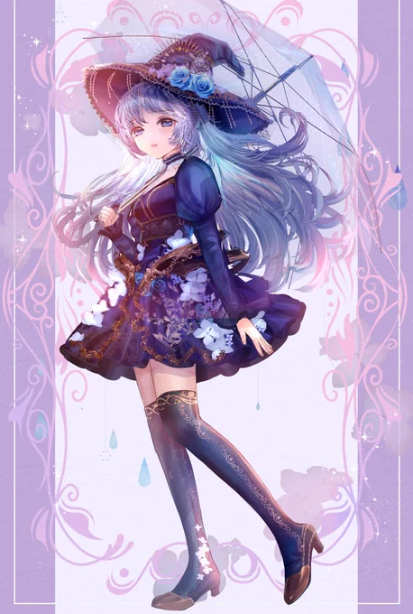 「 雨の日の魔女ワンピース 」(全身版)

梅雨×紫陽花ワンピースの魔女のイラストです。

#紫陽花の季節  #紫陽花  #梅雨入り 
#みんなで楽しむTwitter展覧会 