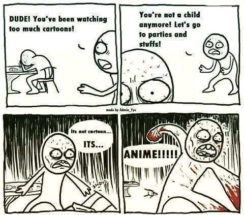 Don't know the different between cartoon and anime 🥺😁😭🤣🤣