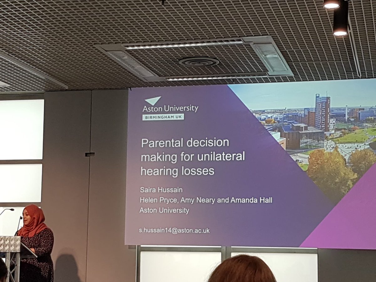 An amazing presentation describing the process of parental decision making ⁦@SairaHussain90⁩ #HEAL2022 ⁦@AstonAudiology⁩