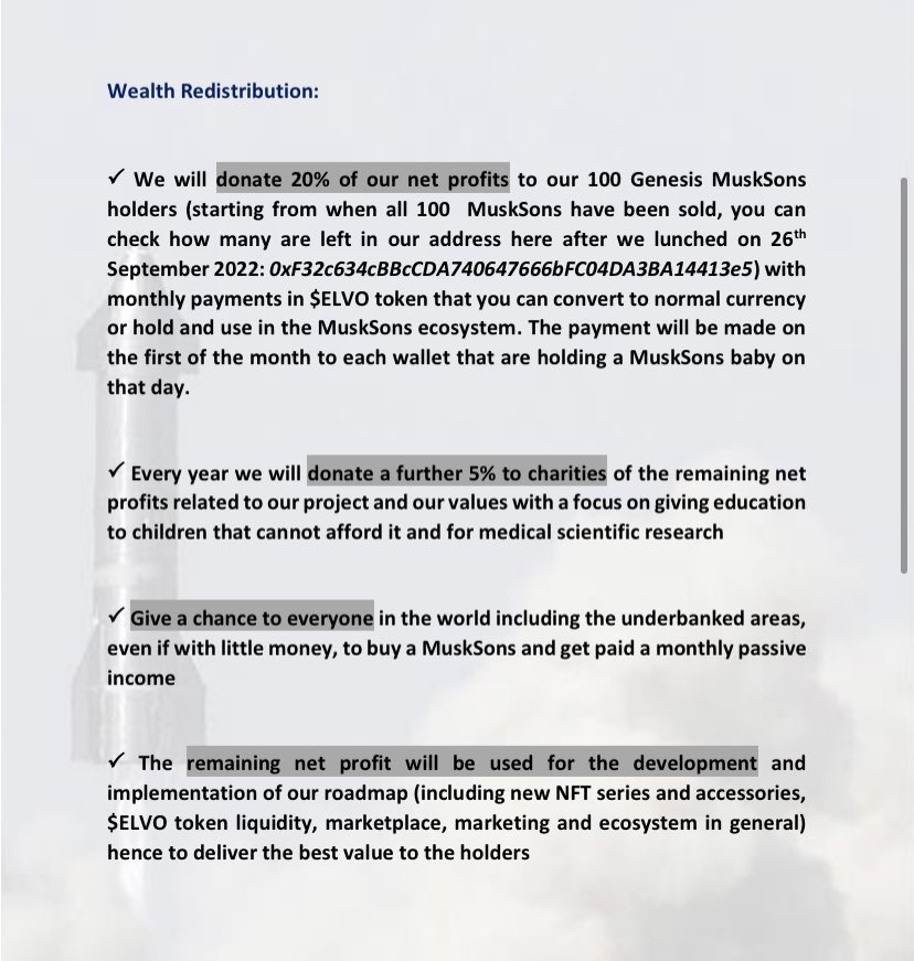 MuskSons's tweet photo. You want to support medical research and education for poor children while earning passive income too? Then get a MuskSons on our mint date on 26th September, #crypto and #NFTs will be ready to take off again by then as interest rate increases will have stopped inflation by then https://t.co/udkFFvjk2f