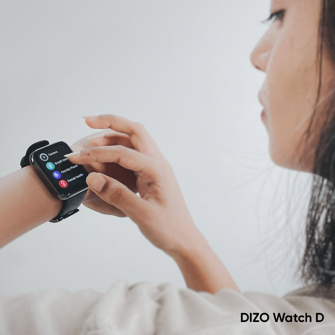 DIZOTech's tweet photo. Struggling to find the right widget on your #DIZOSmartwatch? Find them at a glance using #DIZOWatchD’s customisable widget dashboard😌

Hit Notify Me on @Flipkart 

Photo Credits:  Rani Vajantri (https://t.co/a3nI5F2BjT)
#BiggestDisplay #TimeToGoBig #DIZO #BeDifferent https://t.co/3LA0XJAHa1