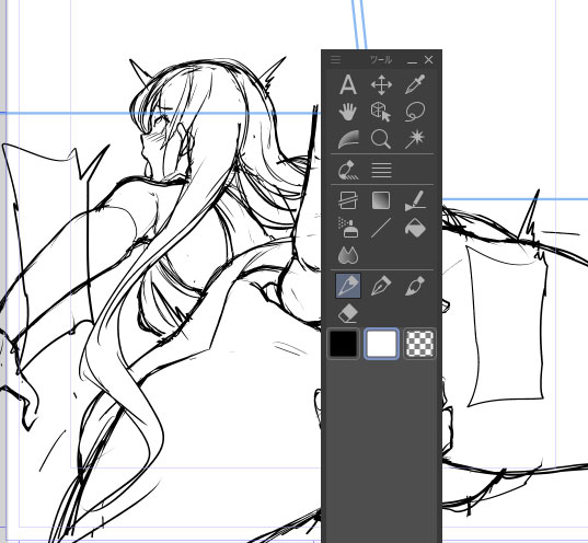 おまたせ中のラストSkeb描いてます。久々におなごのアヘ顔描けてめちゃくちゃ楽しい!! 