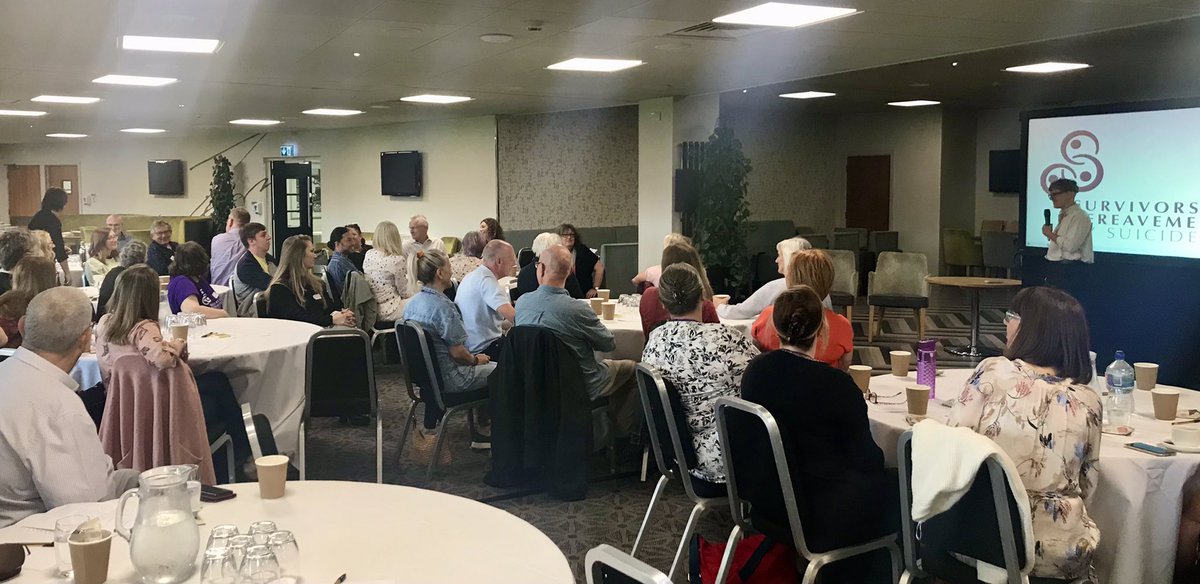 SOBScharity's tweet photo. Our Chair @freyaliiv has kicked off our #VolunteerAssembly ๐
It is wonderful to be together and share our vision that ~ no one should have to suffer bereavement by suicide alone ~ ๐
#together #SoBSAssembly #speakers https://t.co/kAAEKaRG8o