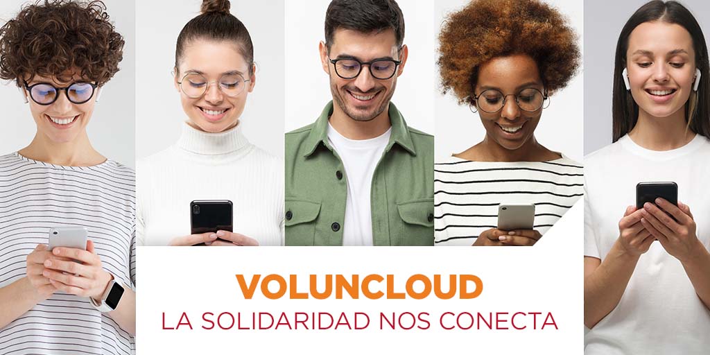 VoluncloudApp's tweet photo. A veces solo hay que encontrarse 👋 y eso es lo que hacemos en @VoluncloudApp➡️una app de @pvoluntariado financiada con la @XSolidaria que conecta a más de 23.000 personas voluntarias 🔛 con 179 entidades en torno a 151 proyectos sociales❤️ #MarcarLaXesLoNormal https://t.co/ZBFiE6AT9Q