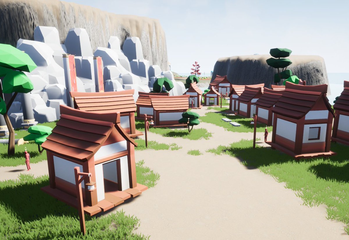 CaidianCard's tweet photo. My open world, this is the last assignment we had and I learned a lot! #UnrealEngine #Unrealengine5 #leveldesign #stylized https://t.co/yRLF17P8uX