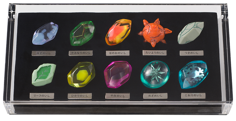 進化のいし　ミニ標本 ポケモン」、進化のいしモチーフの標本やマスコット登場！ 6月25